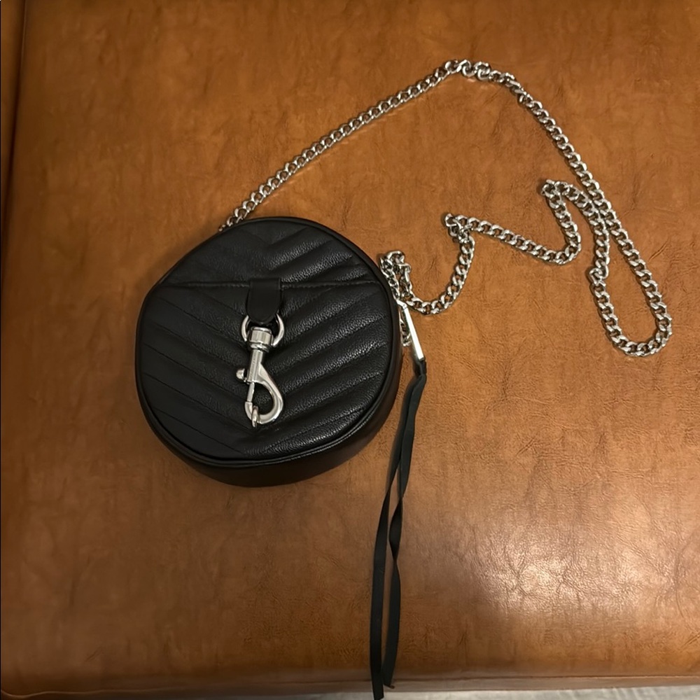 Rebecca Minkoff Black Quilted Leather Crossbody Bag